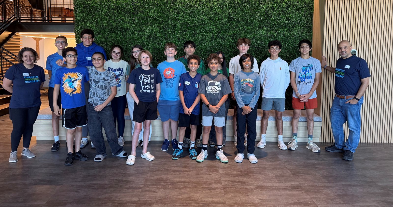 Students at a Financial Success Academy camp